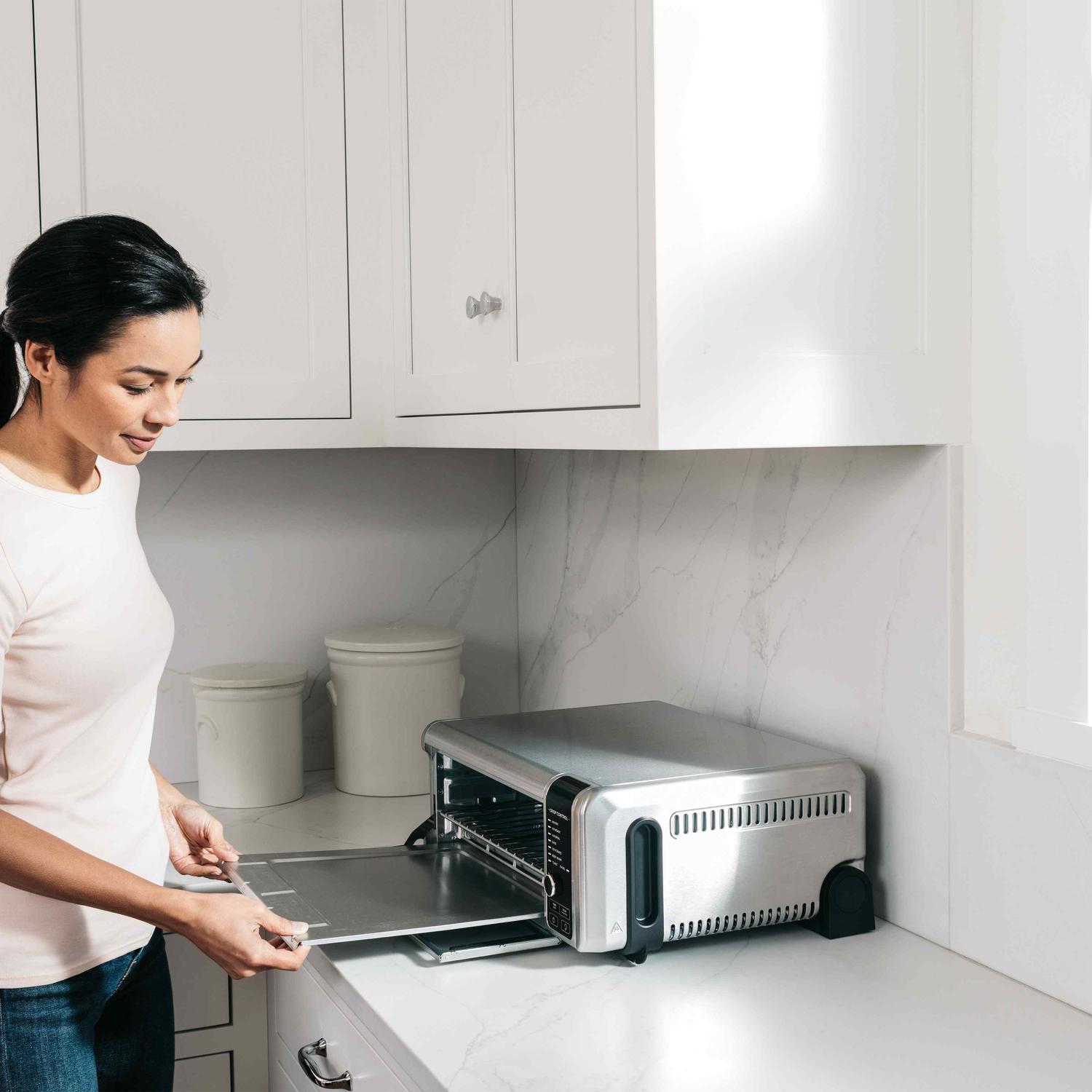 Charola de horno eléctrico de convección con Air Fryer 8 en 1